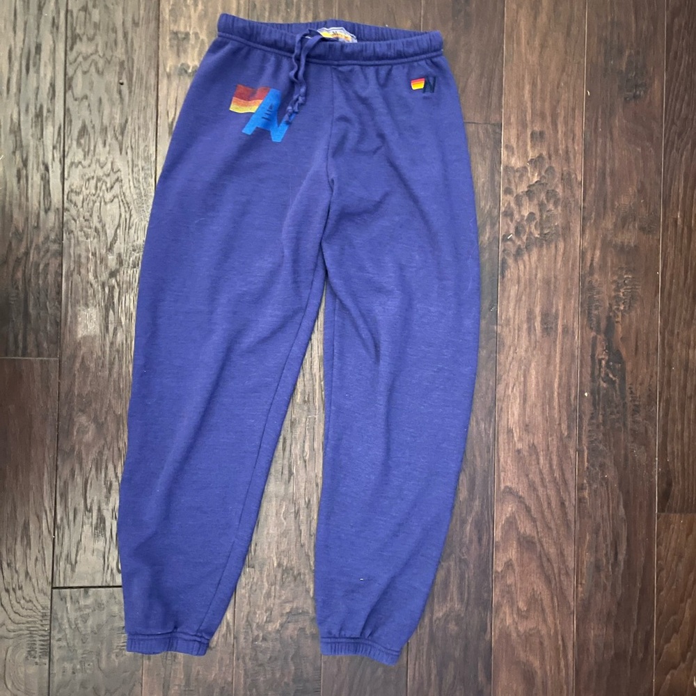 Aviator nation logo pants in purple! barely worn!